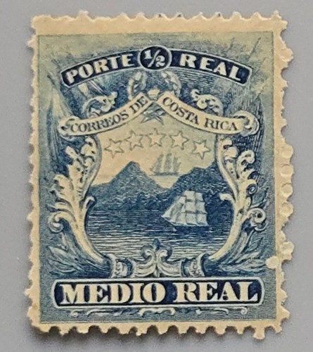 Costa rica vero 1863 - rica, 1/2